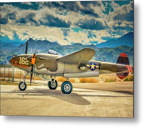 P-38 Lightening Metal Print featuring the photograph P38 Fly In by Sandra Selle Rodriguez