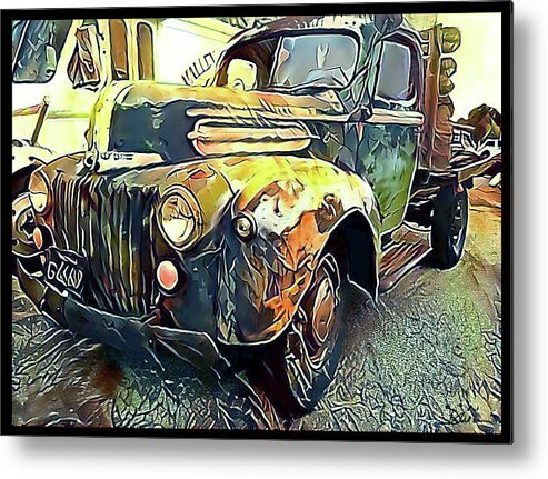 Pickup Metal Print featuring the photograph Painterly Pickup by Peggy Dietz