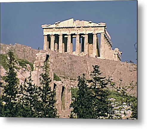 Athens Metal Print featuring the photograph Parthenon temple Athens by Benny Marty