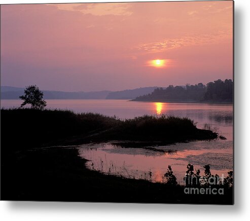 Sunrise Metal Print featuring the photograph Patoka Lake - FM000126 by Daniel Dempster
