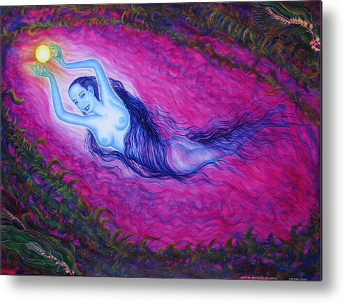 Goddess Metal Print featuring the painting Play by Tom Hefko