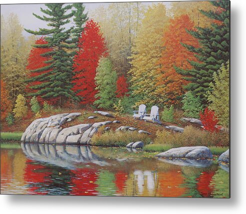 Canadian Metal Print featuring the painting Preferred Seating by Jake Vandenbrink