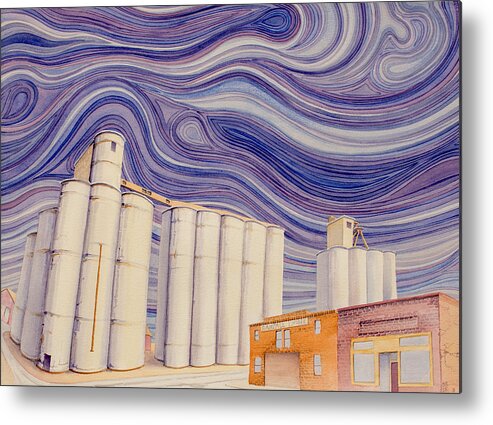 Iowa Metal Print featuring the painting Randall by Scott Kirby
