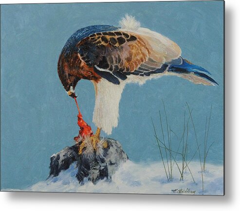 Raptor Metal Print featuring the painting Raptor by E Colin Williams ARCA