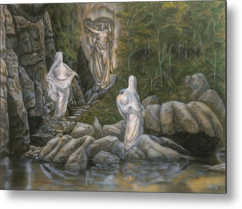 Landscape Metal Print featuring the painting Reborn by Wayne Pruse