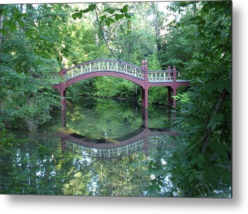 Bridge Metal Print featuring the photograph Reflection Bridge by Rita Tortorelli