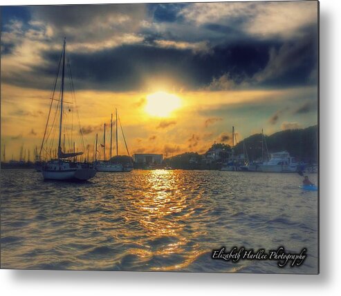  Metal Print featuring the photograph River Sunset by Elizabeth Harllee