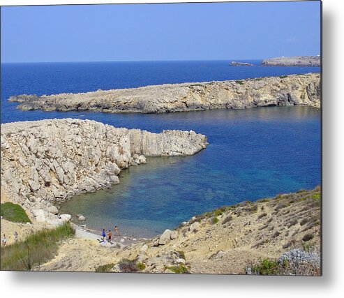 Europe Metal Print featuring the photograph Rocky Cove, Menorca by Rod Johnson