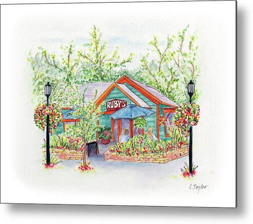 Ruby's Metal Print featuring the painting Ruby's by Lori Taylor