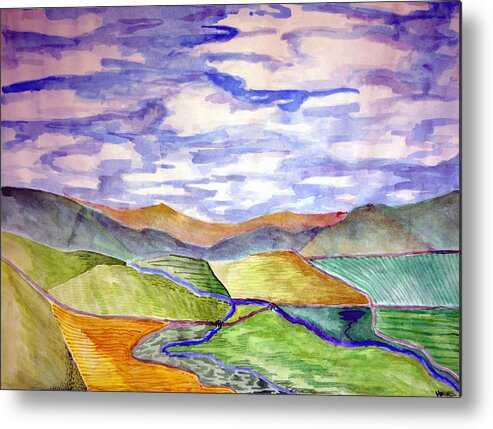 River Metal Print featuring the painting Rural by Jame Hayes