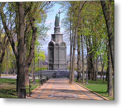 Saint Volodymyr Monument Metal Print featuring the photograph Saint Volodymyr by Oleg Zavarzin