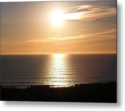 Sun Metal Print featuring the photograph San Diego Sunset by Maria Aduke Alabi