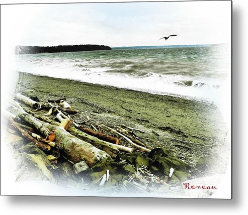 Surf Metal Print featuring the photograph SAND and SURF by A L Sadie Reneau