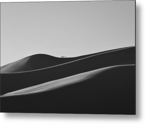 Landscape Metal Print featuring the photograph Sand Trekkers by Rand Ningali