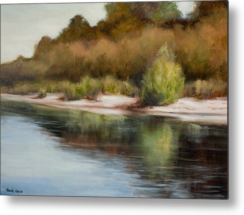 Landscape Metal Print featuring the painting Satilla River Reflections by Glenda Cason
