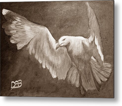 Gull Metal Print featuring the photograph SeaGull 1 by David Bigelow