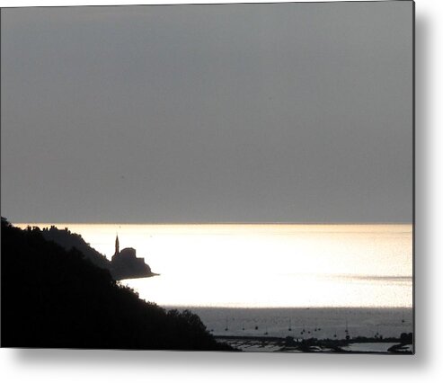 Sunset Metal Print featuring the photograph Silvery by Dragica Micki Fortuna