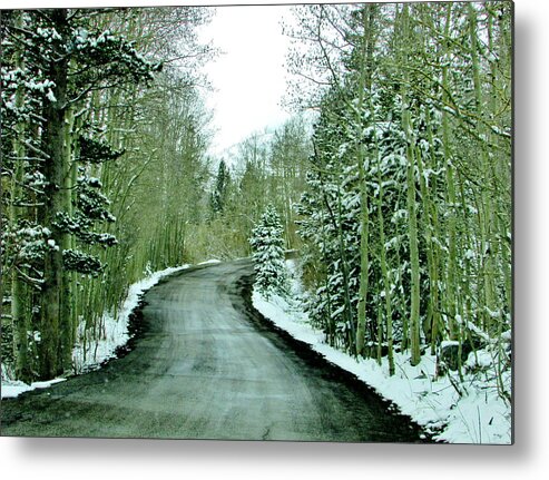 Sky Metal Print featuring the photograph Slippery Slope by Marilyn Diaz