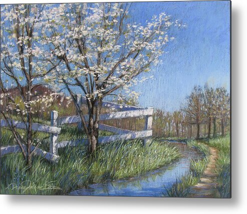 Pastel Painting Metal Print featuring the painting Spring Fare by L Diane Johnson