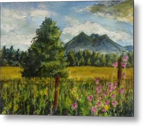 Flagstaff Metal Print featuring the painting Spring in the High Country by Cheryl Wallace