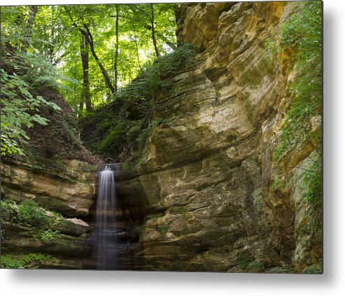 Waterfall Metal Print featuring the photograph St. Louis Canyon by Larry Bohlin