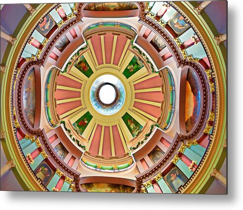 St Louis Metal Print featuring the photograph St Louis Old Courthouse Dome by Robert Meyers-Lussier