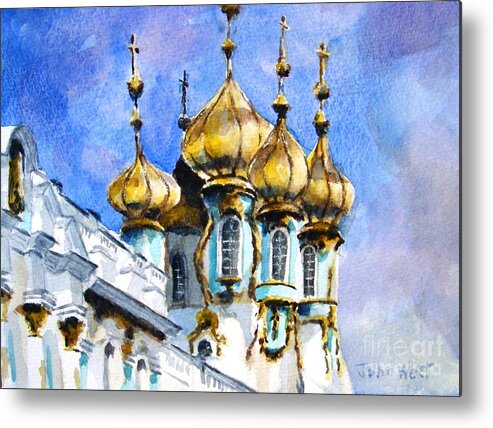 St Petersburg Metal Print featuring the painting St Petersburg Russia by John West