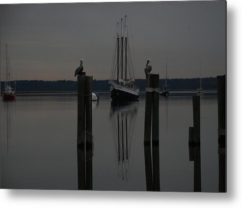 Water Metal Print featuring the photograph Standing Guard by Renee Holder