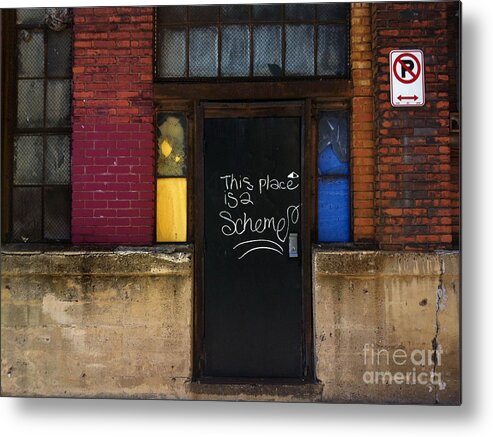 Door Metal Print featuring the photograph Strip District Doorway Number Six by Amy Cicconi