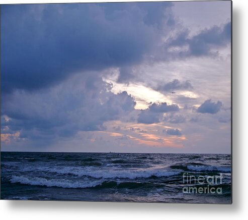 Ocean Metal Print featuring the photograph Sunrise on the Atlantic by Lara Morrison
