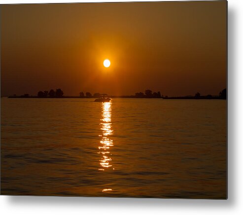 Texas Metal Print featuring the photograph Sunset Over Lake Livingston Texas by Joshua House