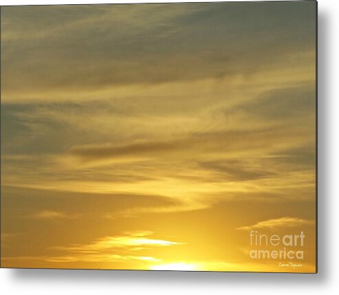 Sky. Clouds Metal Print featuring the photograph Sunset Sky by Leanne Seymour