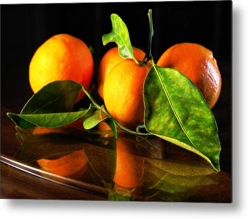 Tangerines Metal Print featuring the photograph Tangerines by Robert Och
