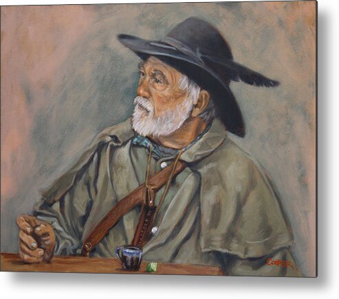 Mountain Man Metal Print featuring the painting Tequila Tuesday by Todd Cooper