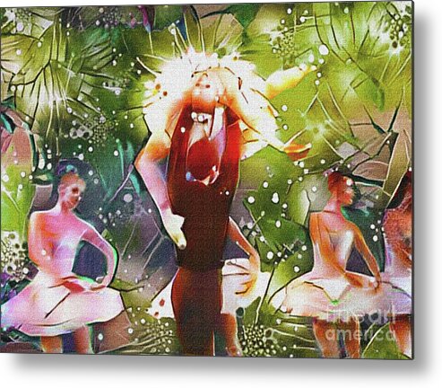 Digital Metal Print featuring the photograph The Aura of Ballet by Nina Silver