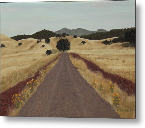 San Jose Metal Print featuring the painting The Drive by Stephen Krieger