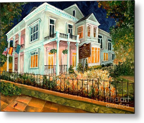 New Orleans Metal Print featuring the painting The Elms in New Orleans by Diane Millsap