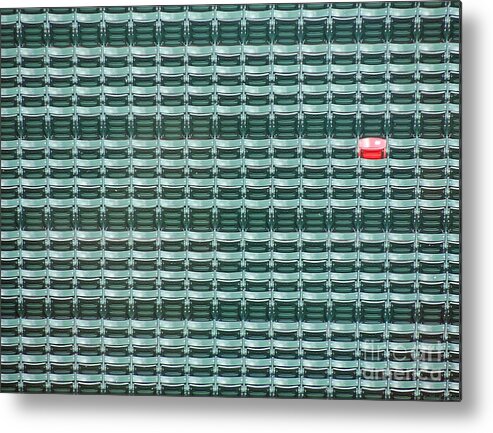 Fenway Park Metal Print featuring the photograph The Lone Red Seat at Fenway Park by Keith Ptak