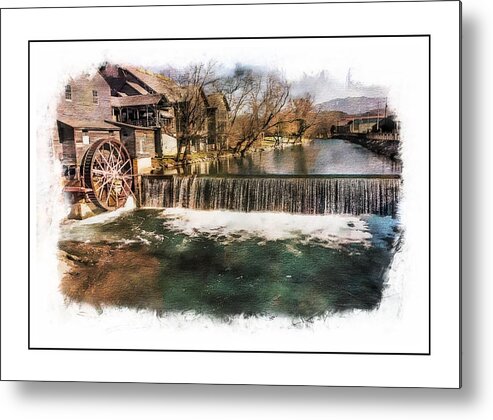 Water Metal Print featuring the photograph The Old Mill by Ches Black