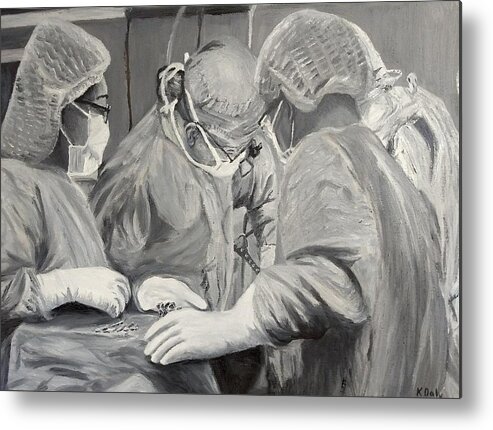 Or Metal Print featuring the painting The Operation by Kevin Daly