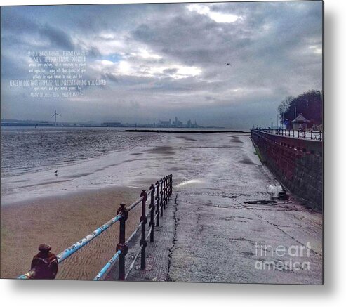 New Brighton Metal Print featuring the photograph The Peace of God Beach Scene by Joan-Violet Stretch