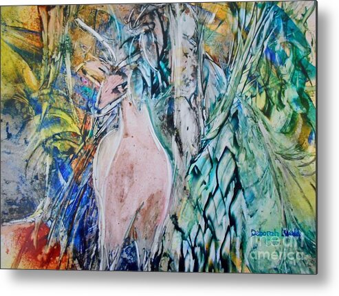 Jungle Metal Print featuring the painting The Sixth Day by Deborah Nell