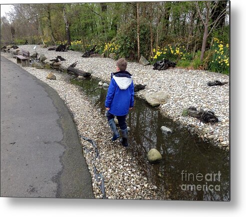 Stepping Stones Metal Print featuring the photograph The Stepping Stones 2 by Joan-Violet Stretch