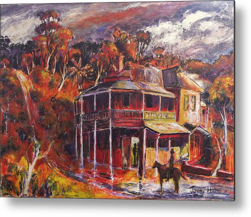 Australia Metal Print featuring the painting The Weir by Jeremy Holton