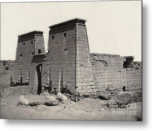 Thebes Metal Print featuring the photograph Thebes Temple by Granger