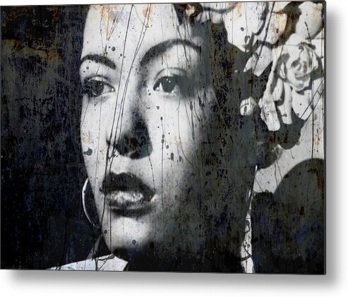 Billie Holiday Metal Print featuring the mixed media This Ole Devil Called Love by Paul Lovering