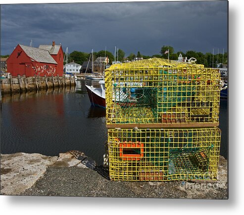 Lobster Traps Metal Print featuring the photograph Traps by Motif No. 1 by Robert Pilkington