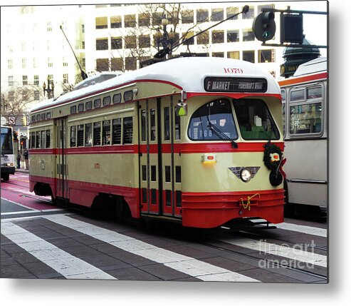 Cable Car Metal Print featuring the photograph Trolley Number 1079 by Steven Spak