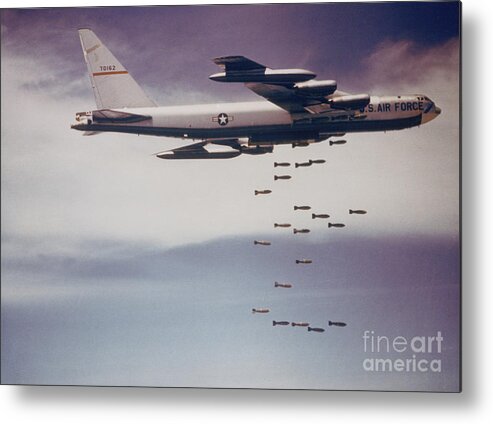 Science Metal Print featuring the photograph Vietnam War, B-52 Stratofortress by Science Source