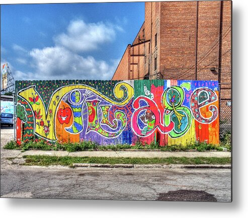 Detroit Metal Print featuring the photograph Village Fence by David Kyte